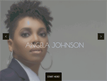 Tablet Screenshot of angelajohnson.com